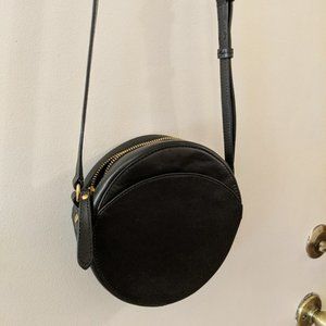Banana Republic circle leather crossbody